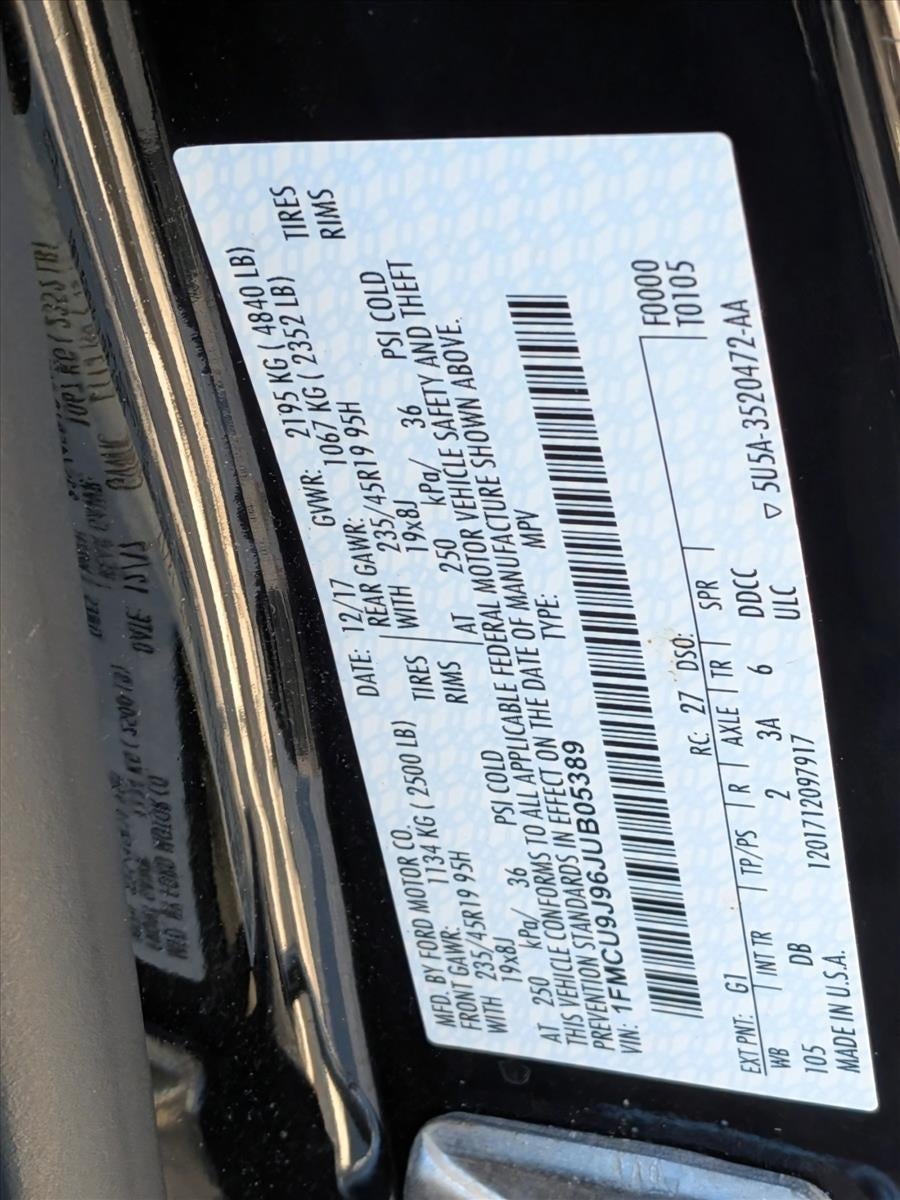 2018 Ford Escape Titanium