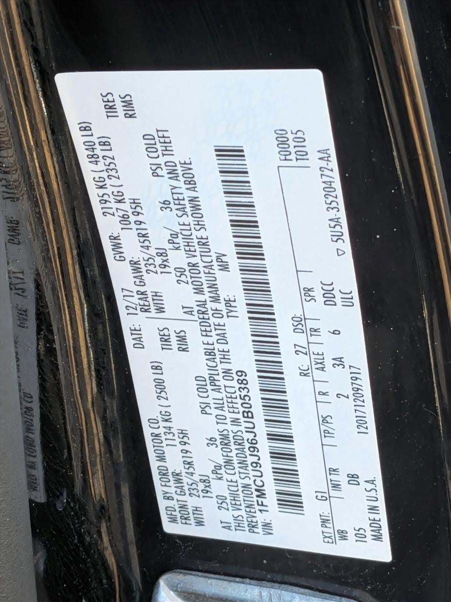 2018 Ford Escape Titanium