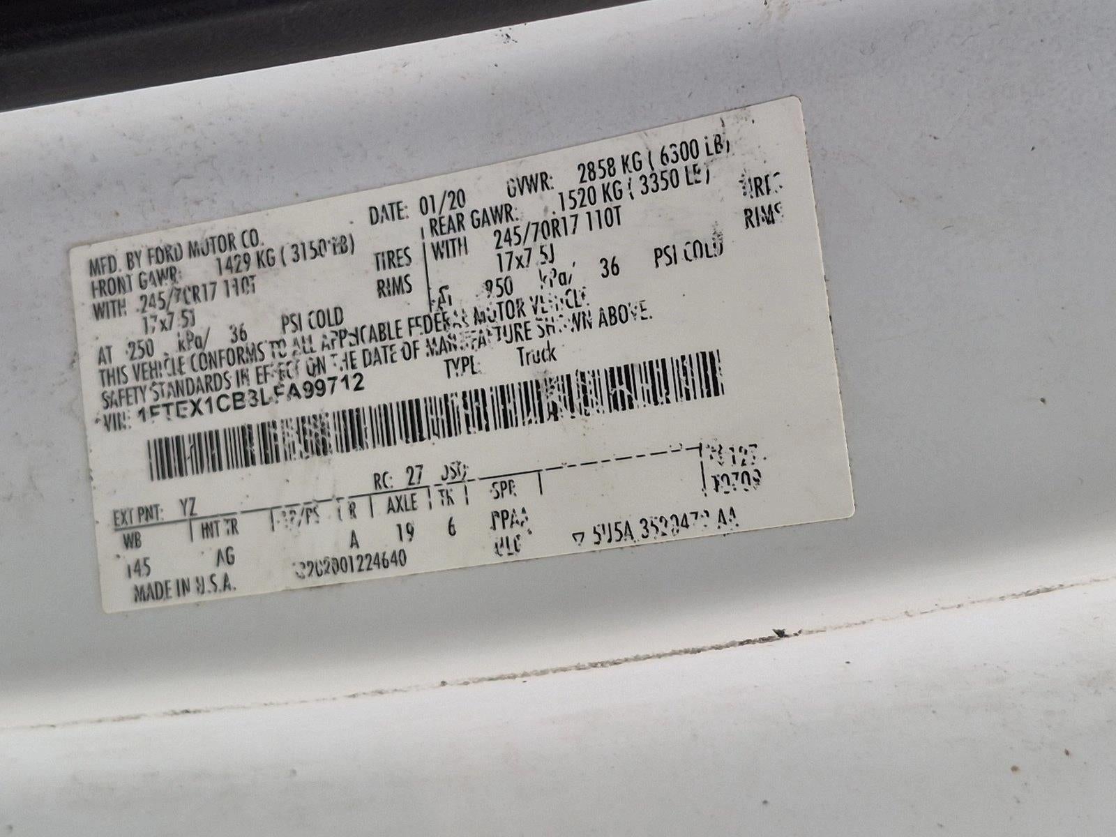 2020 Ford F-150 XL