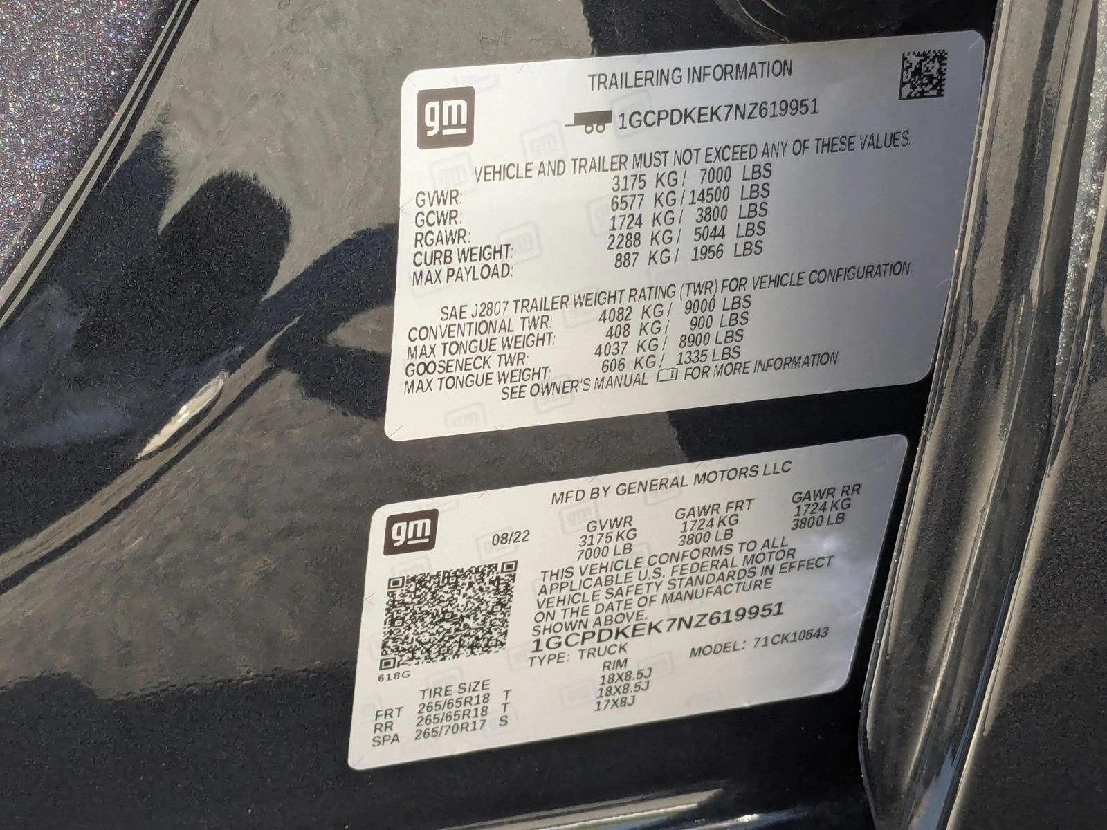 2022 Chevrolet Silverado 1500 LT (2FL)