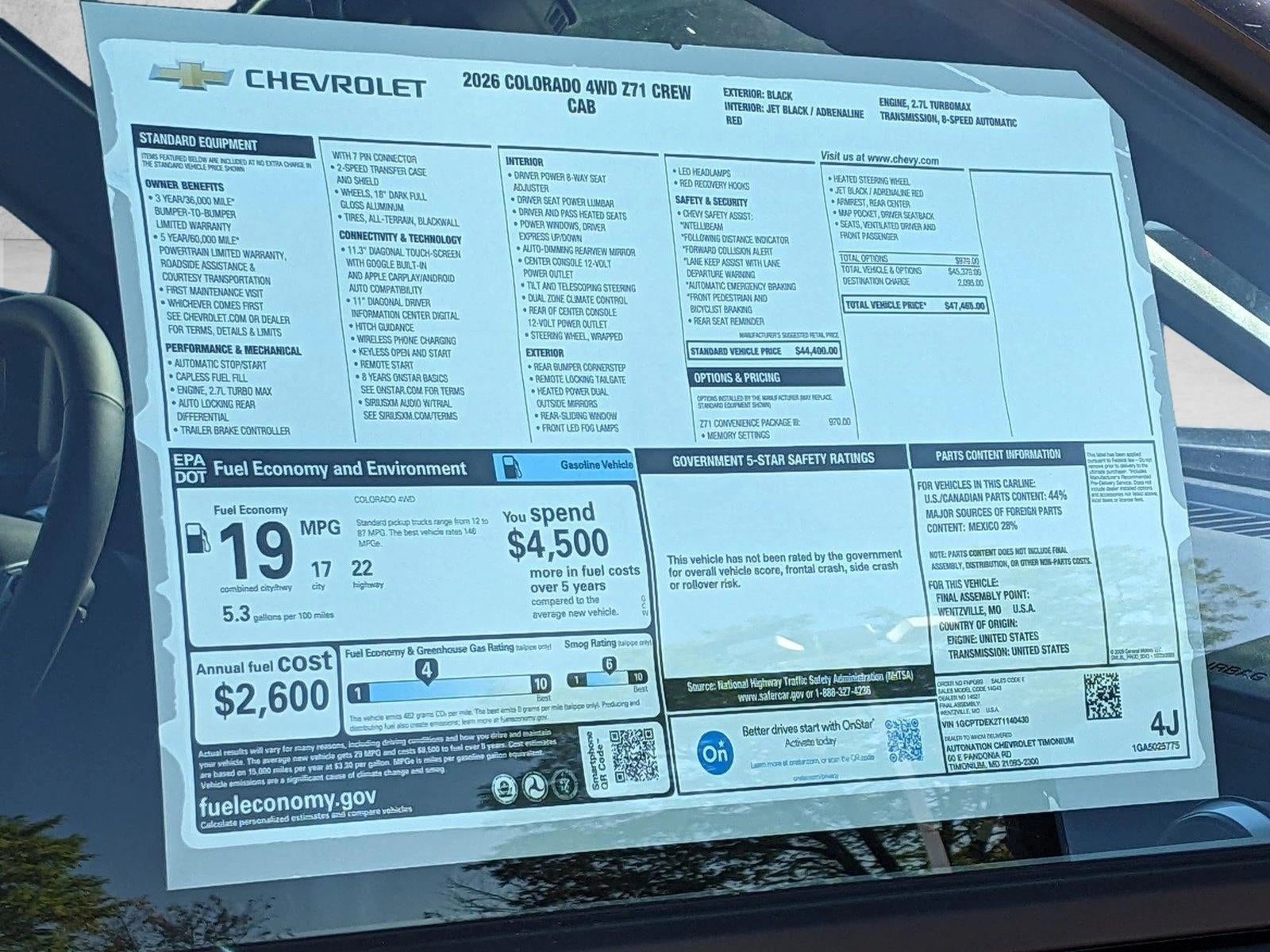 2026 Chevrolet Colorado Z71