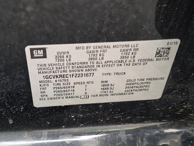 2015 Chevrolet Silverado 1500 LT