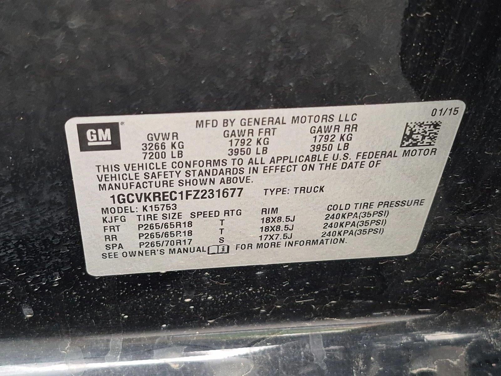 2015 Chevrolet Silverado 1500 LT