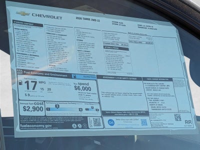 2026 Chevrolet Tahoe LS