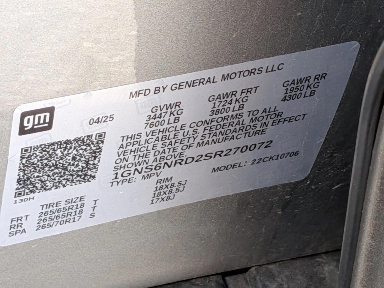 2025 Chevrolet Tahoe LT