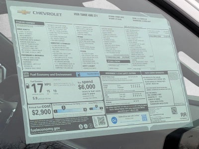 2026 Chevrolet Tahoe Z71