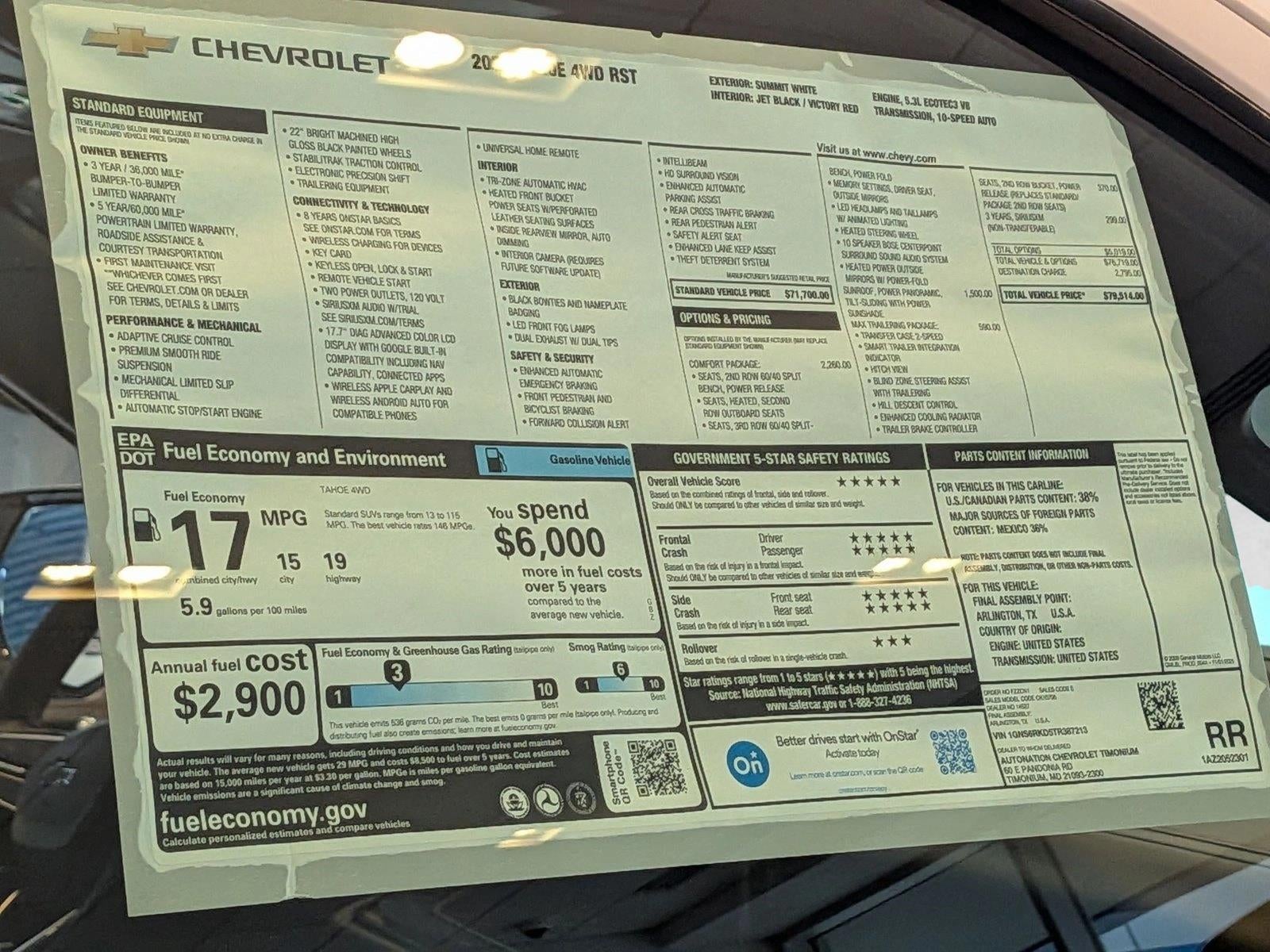2026 Chevrolet Tahoe RST