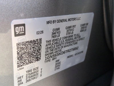 2026 Chevrolet Tahoe Premier