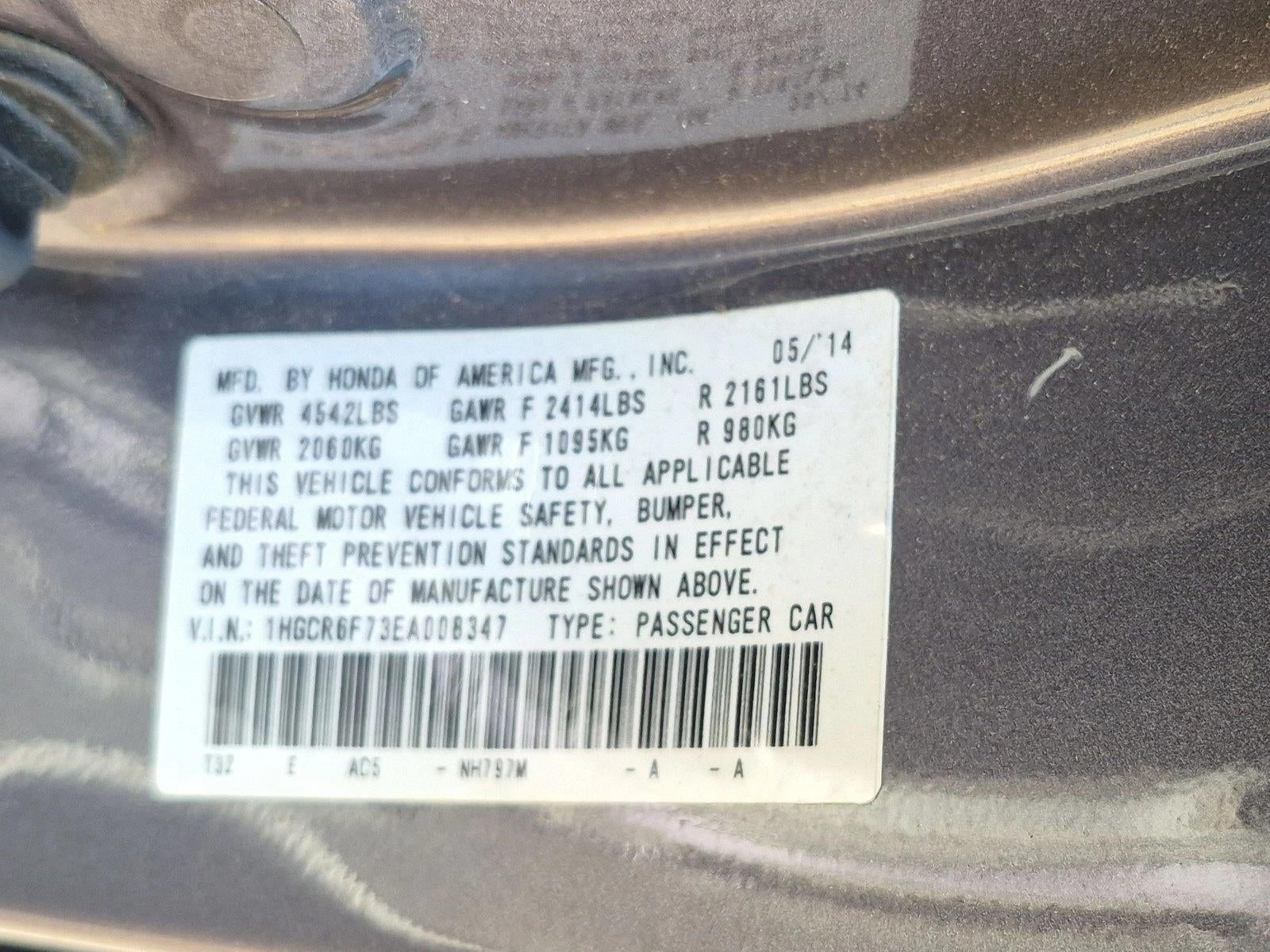 2014 Honda Accord Hybrid Touring
