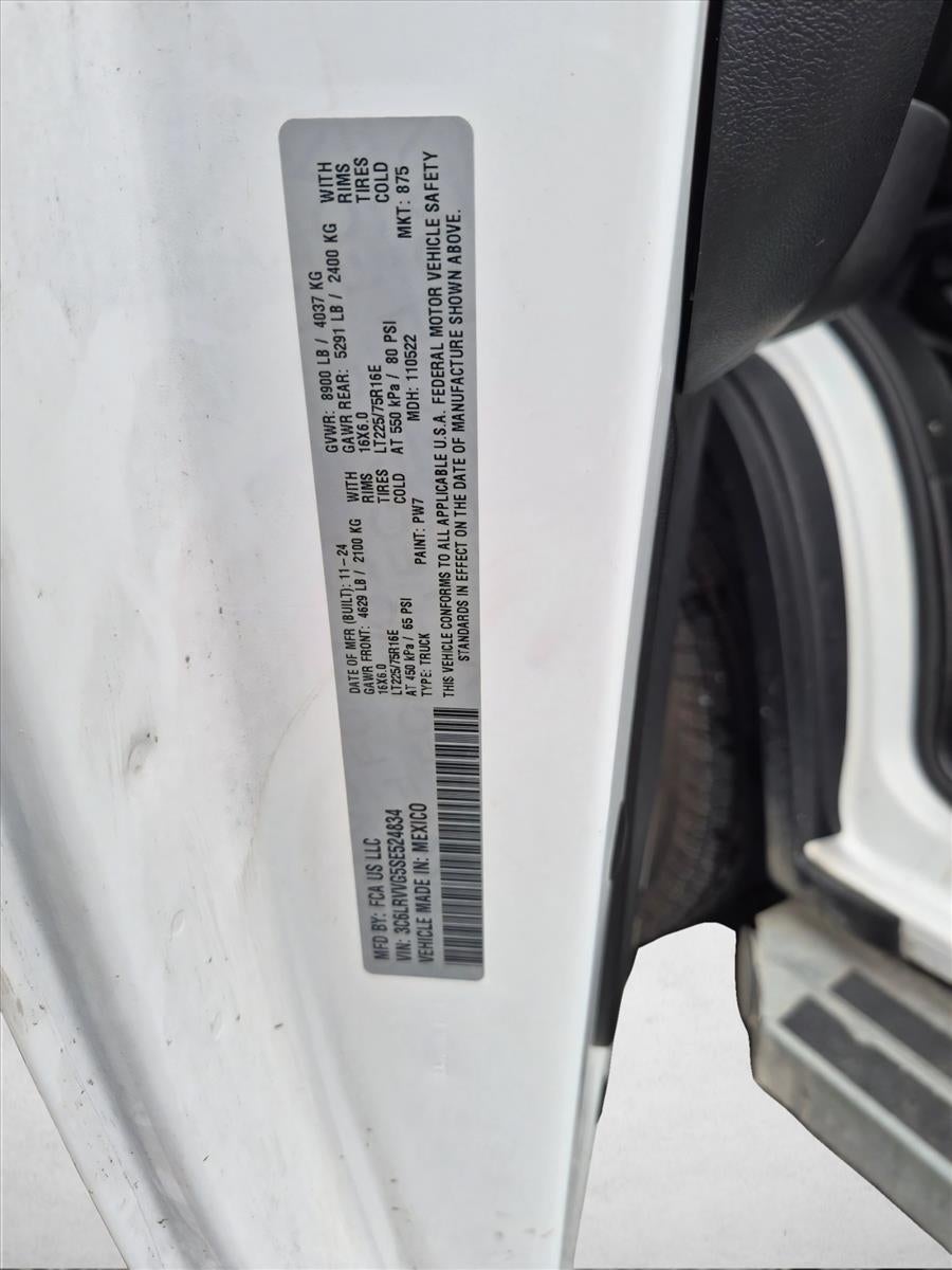 2025 RAM ProMaster Cargo Van Tradesman