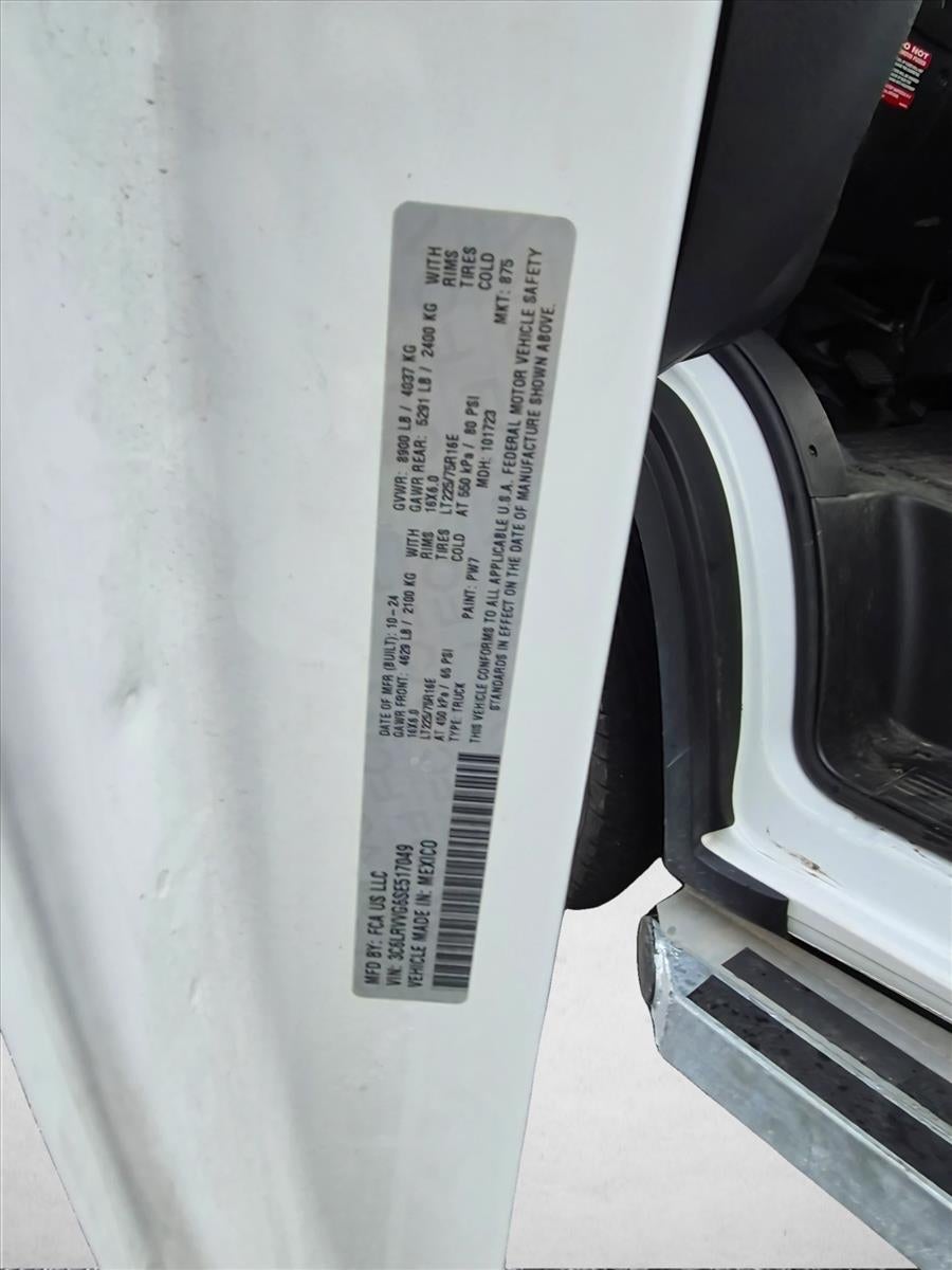 2025 RAM ProMaster Cargo Van Tradesman