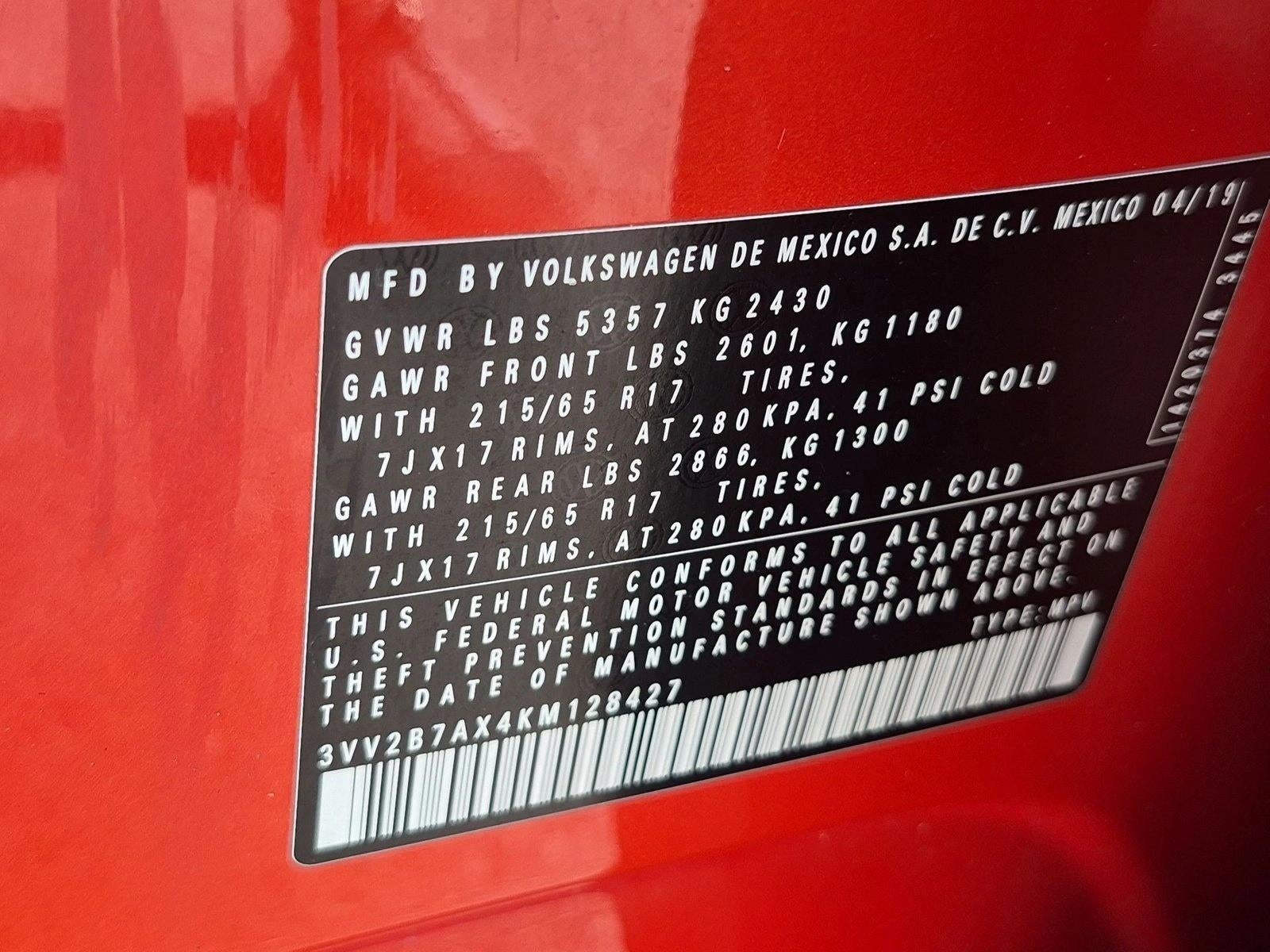 2019 Volkswagen Tiguan 2.0T SE