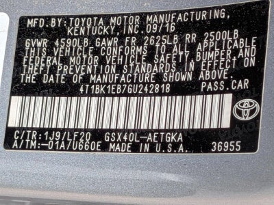 2016 Toyota Avalon XLE Premium