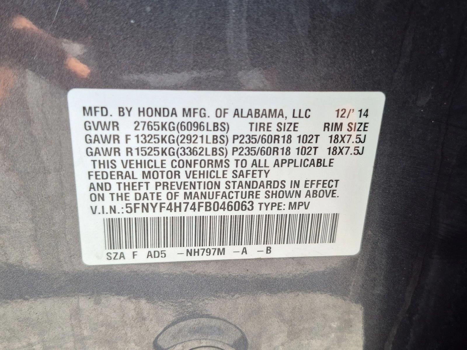 2015 Honda Pilot EX-L