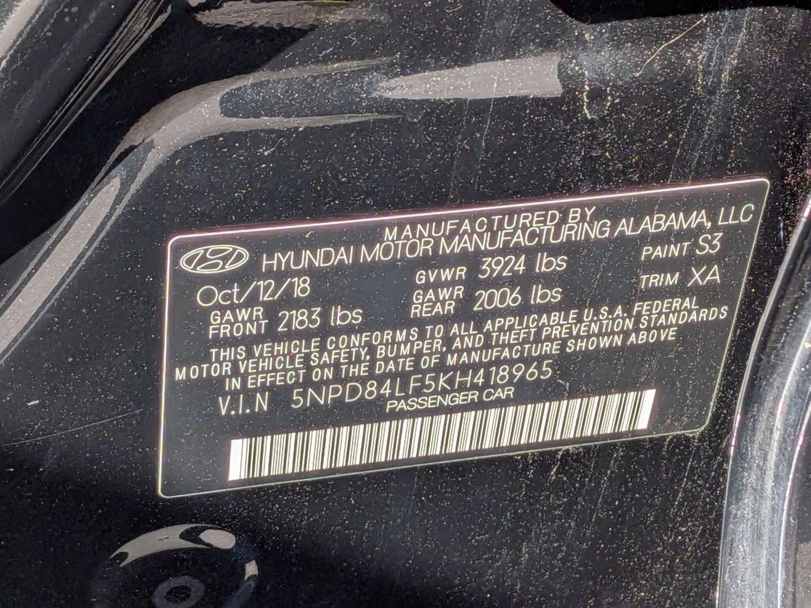 2019 Hyundai Elantra SEL