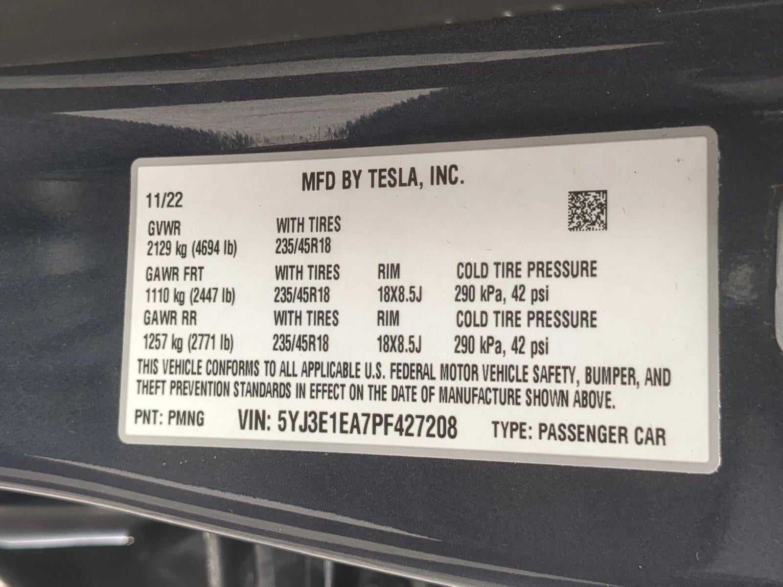 2023 Tesla Model 3 Base