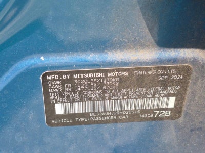 2024 Mitsubishi Mirage ES