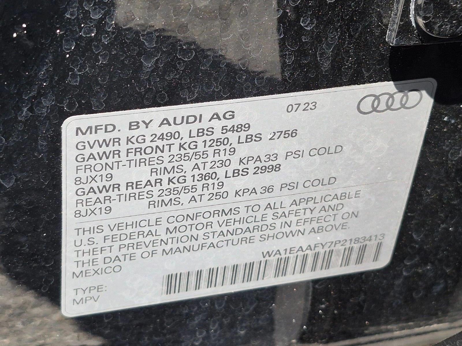 2023 Audi Q5 Premium Plus 45 TFSI S line quattro