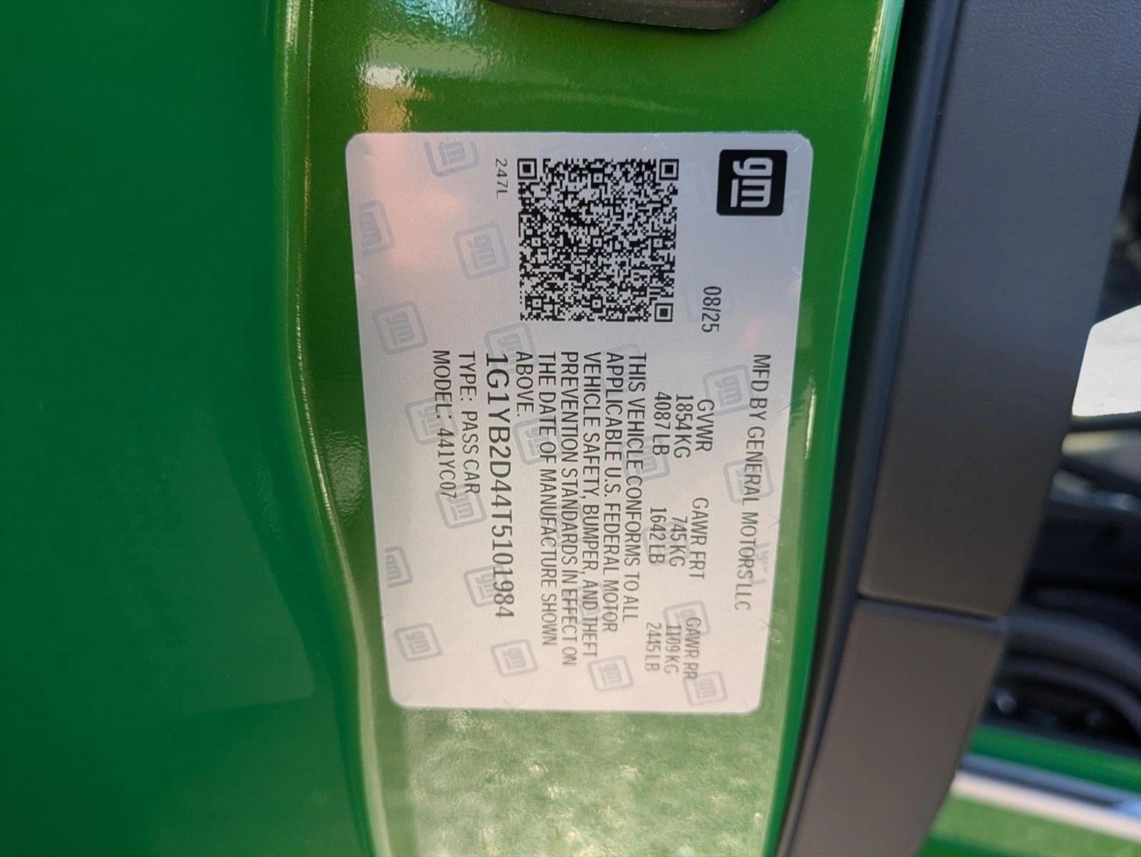 2026 Chevrolet Corvette Stingray 2LT