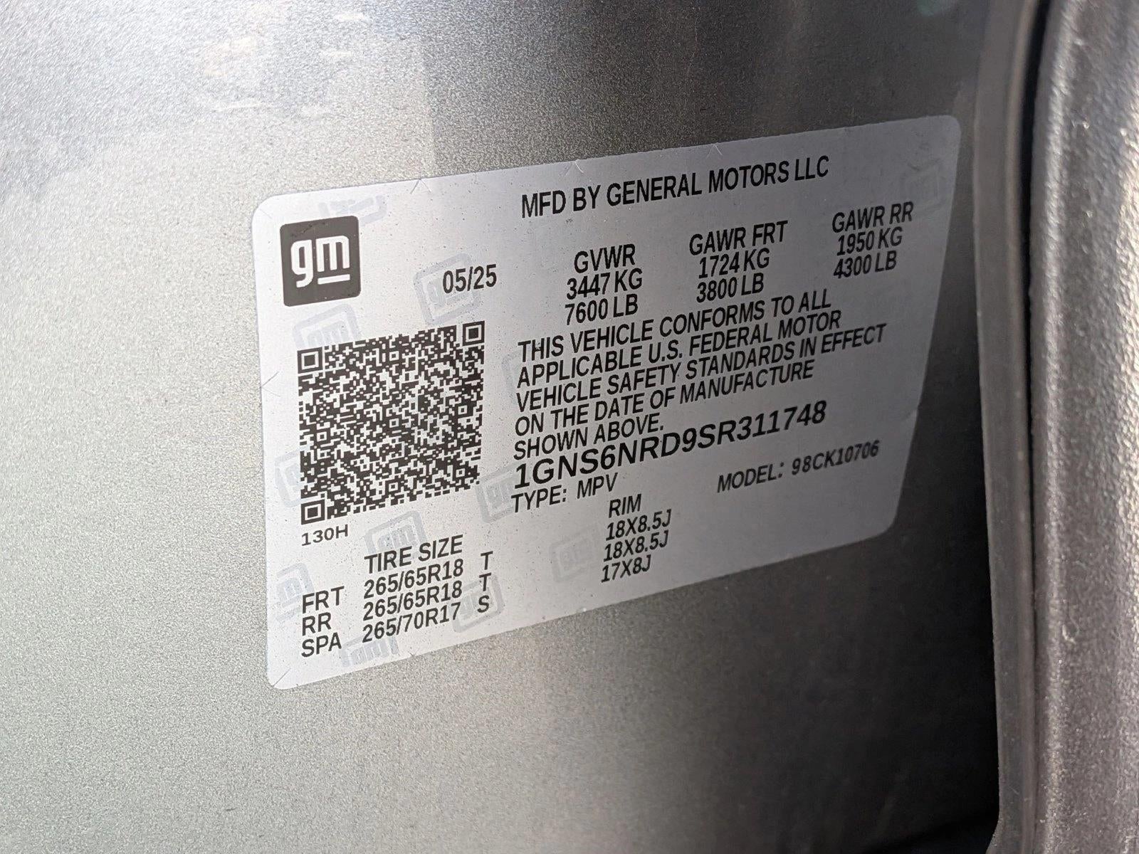 2025 Chevrolet Tahoe LT