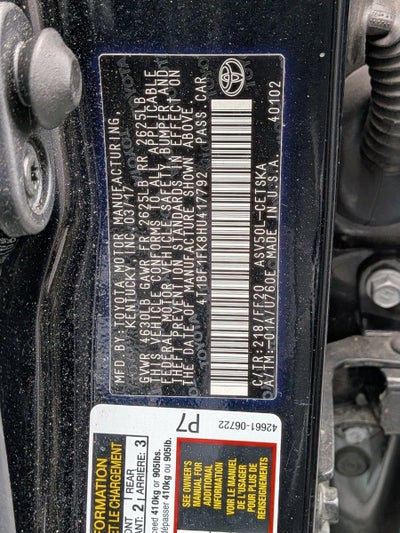 2017 Toyota Camry XLE