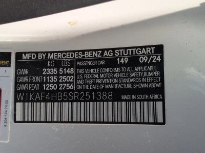 2025 Mercedes-Benz C-Class C 300