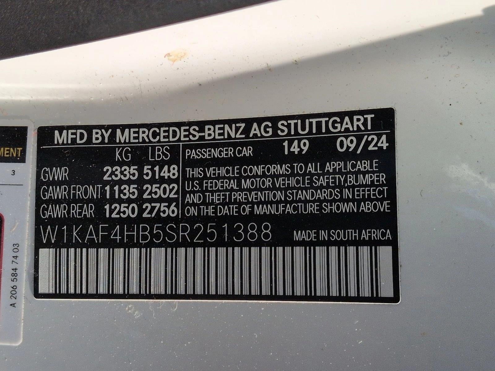 2025 Mercedes-Benz C-Class C 300