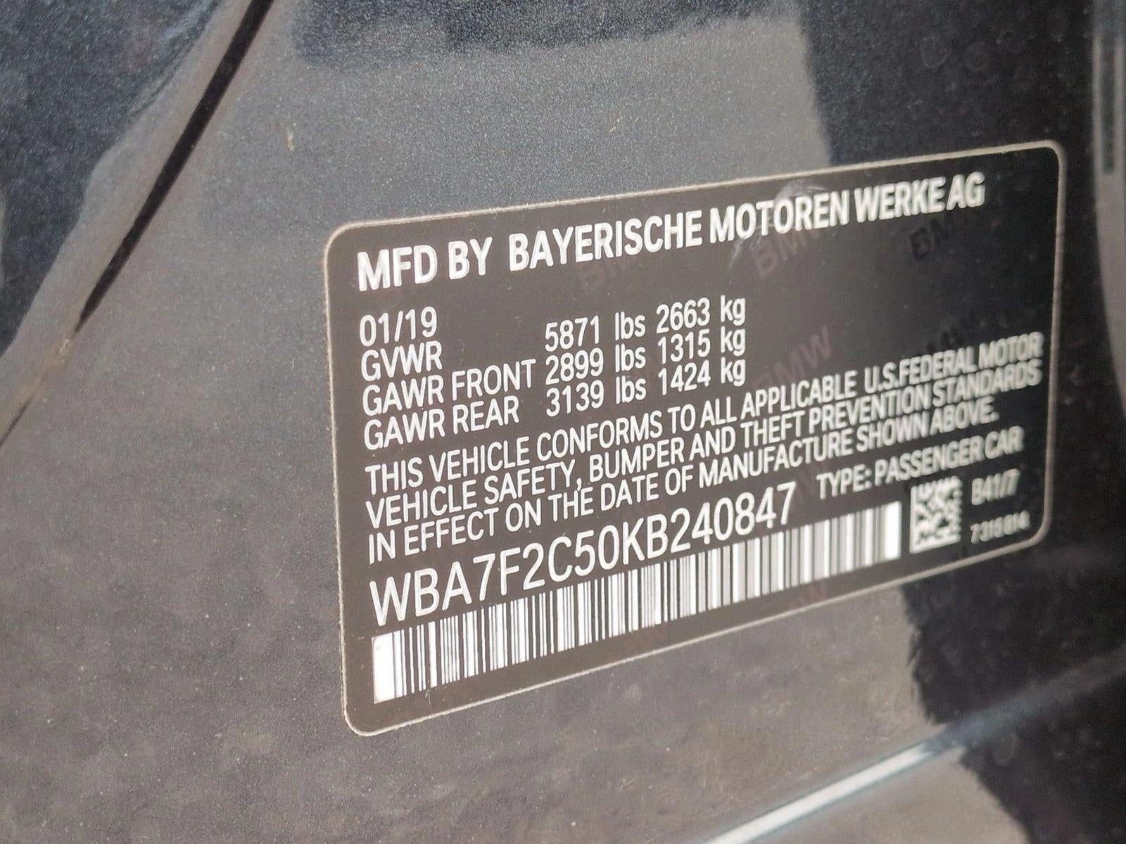 2019 BMW 750i xDrive
