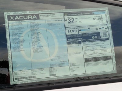 2026 Acura Integra CVT w/A-Spec Package