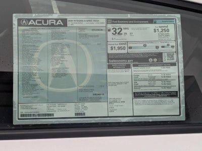 2026 Acura Integra CVT w/A-Spec Technology Package
