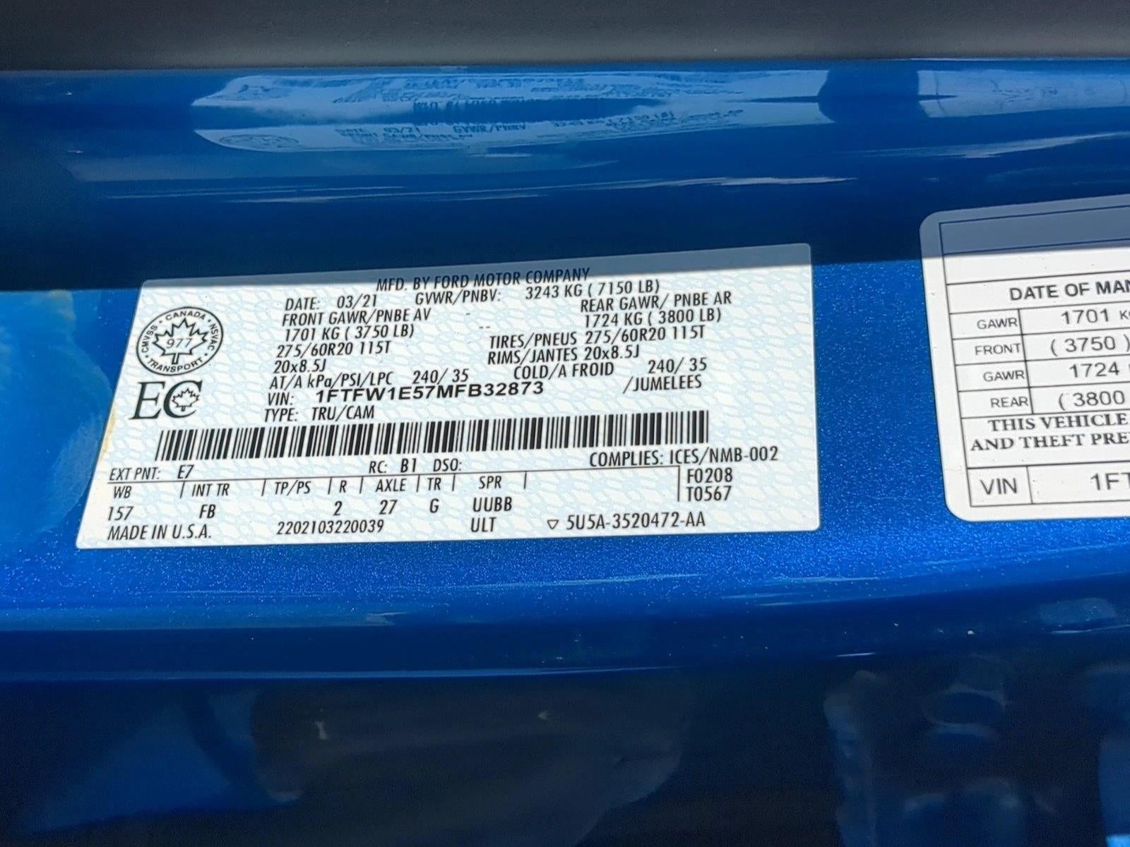 2021 Ford F-150 XLT 4WD SuperCrew 5.5' Box