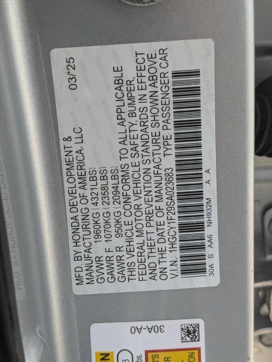 2025 Honda Accord Sedan LX CVT