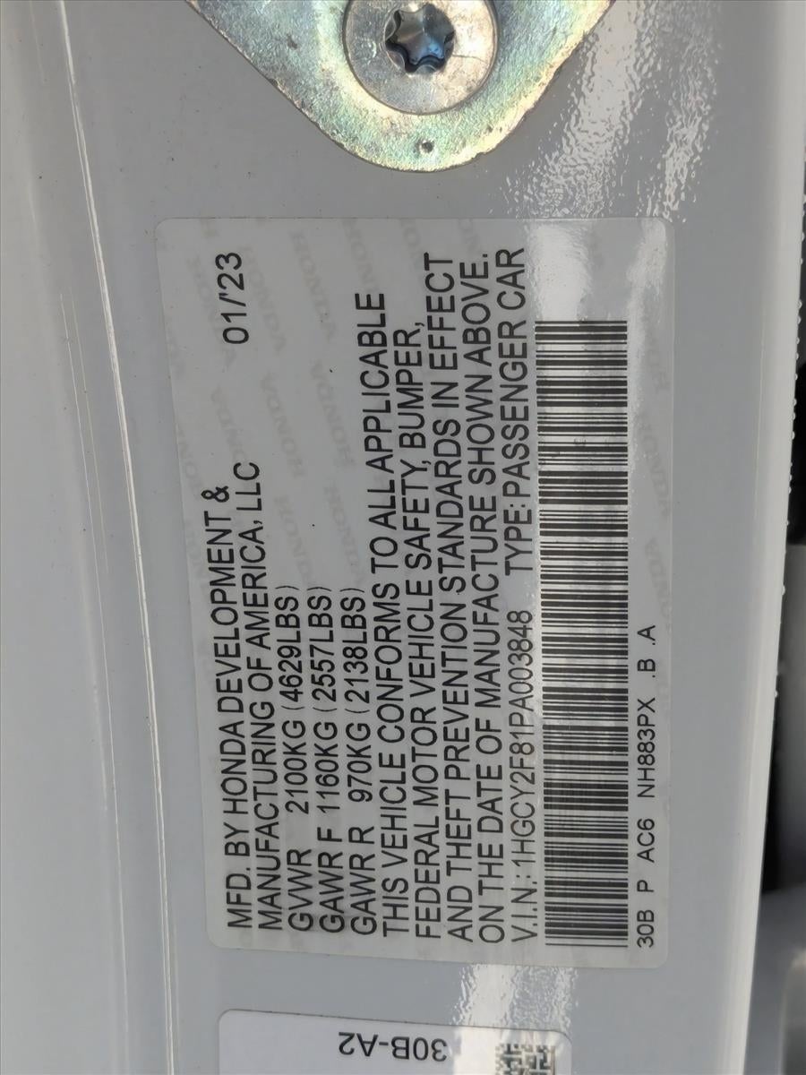 2023 Honda Accord Hybrid Touring Sedan