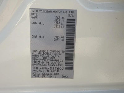 2024 Nissan Altima 2.5 S Sedan