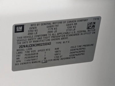 2017 Chevrolet Equinox FWD LT