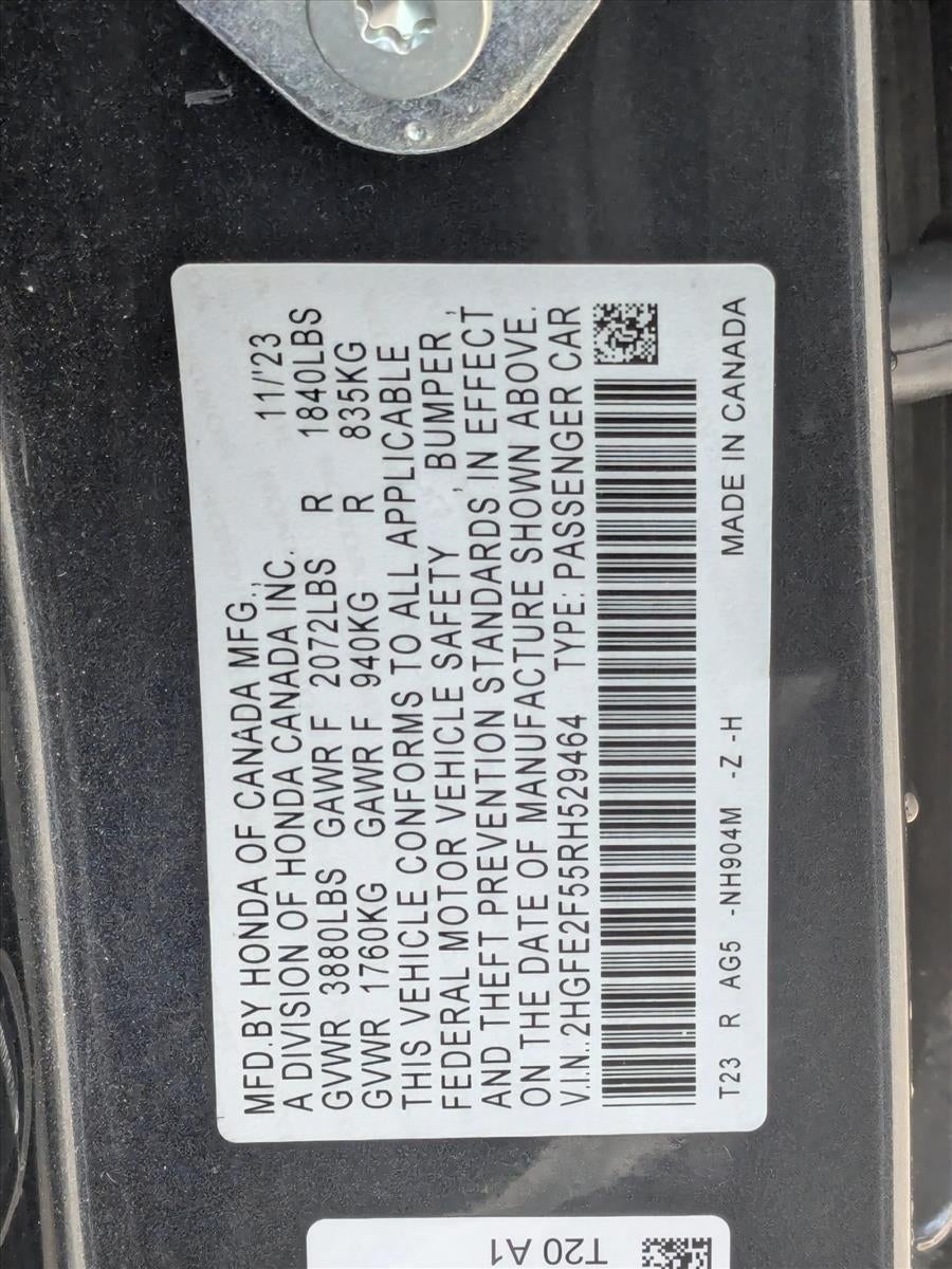 2024 Honda Civic Sedan Sport CVT