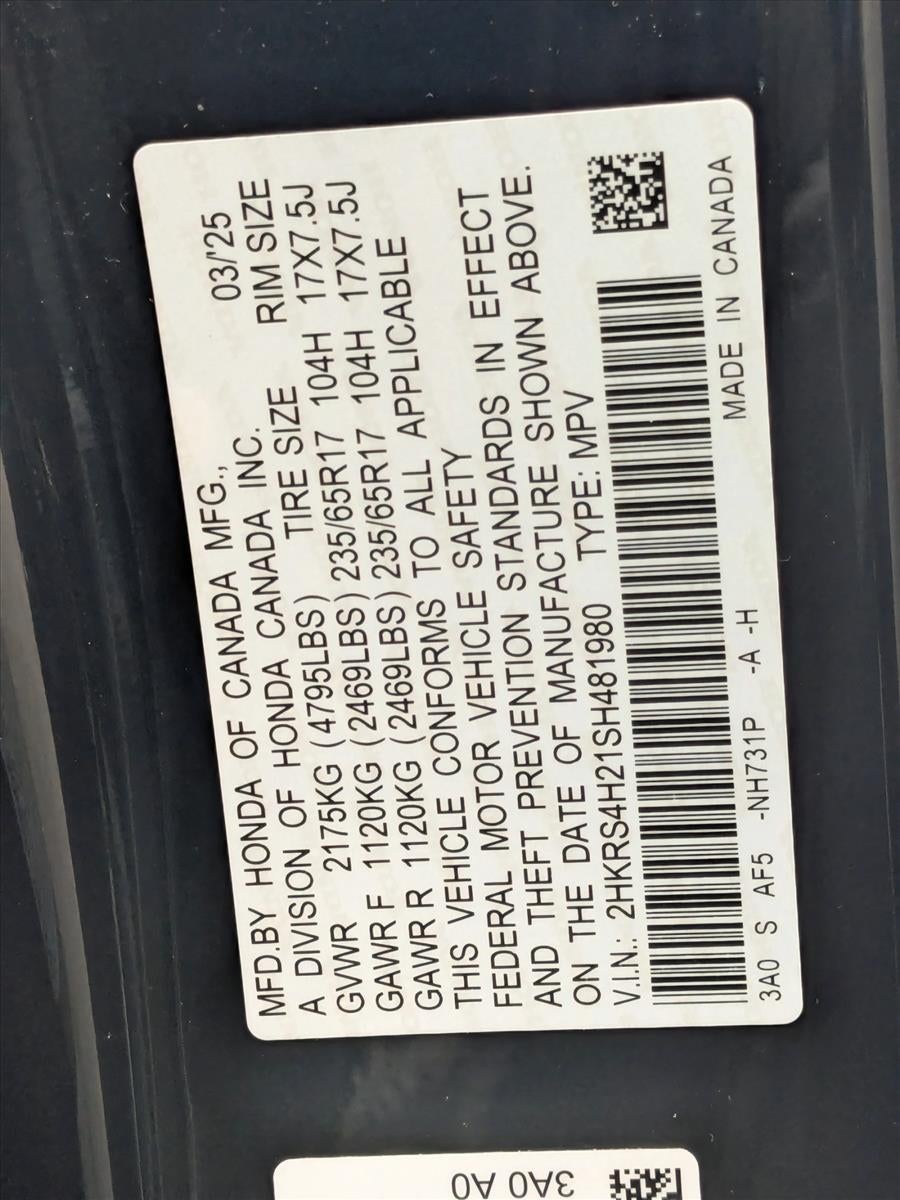 2025 Honda CR-V LX AWD