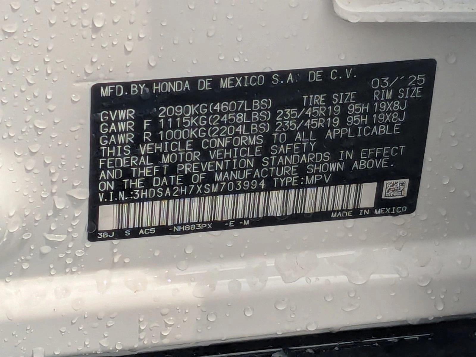 2025 Acura ADX AWD w/A-Spec Advance Package