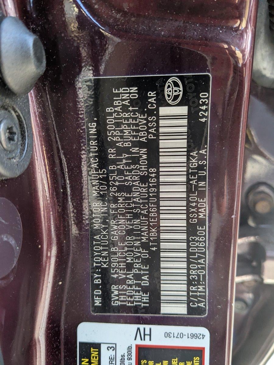 2015 Toyota Avalon 4dr Sdn XLE (Natl)