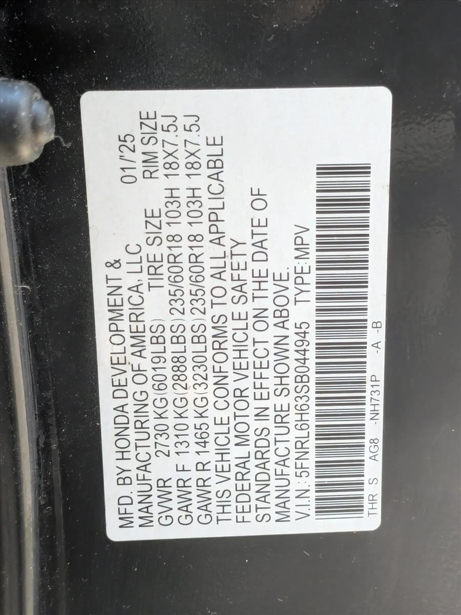 2025 Honda Odyssey EX-L Auto