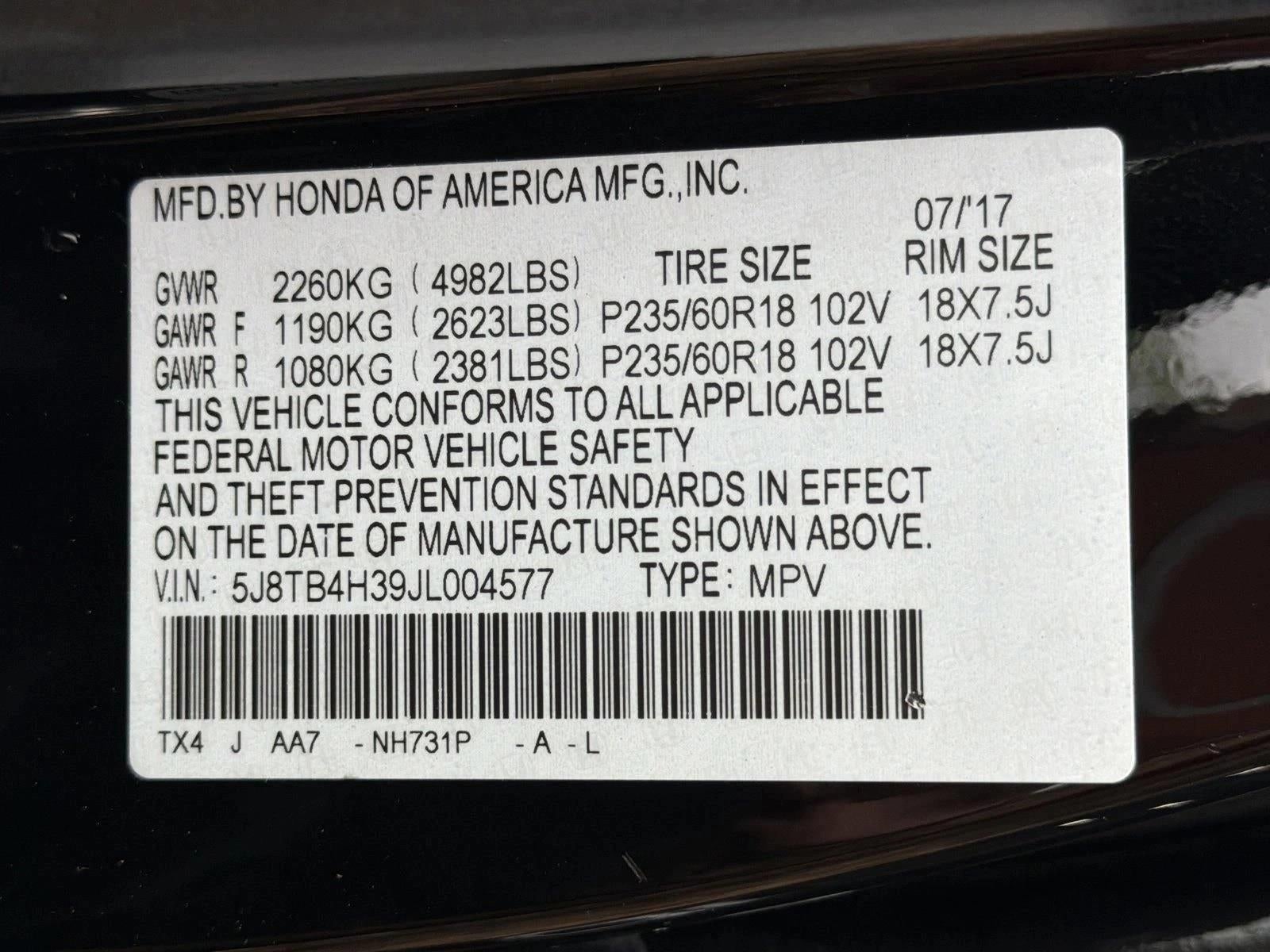 2018 Acura RDX AWD