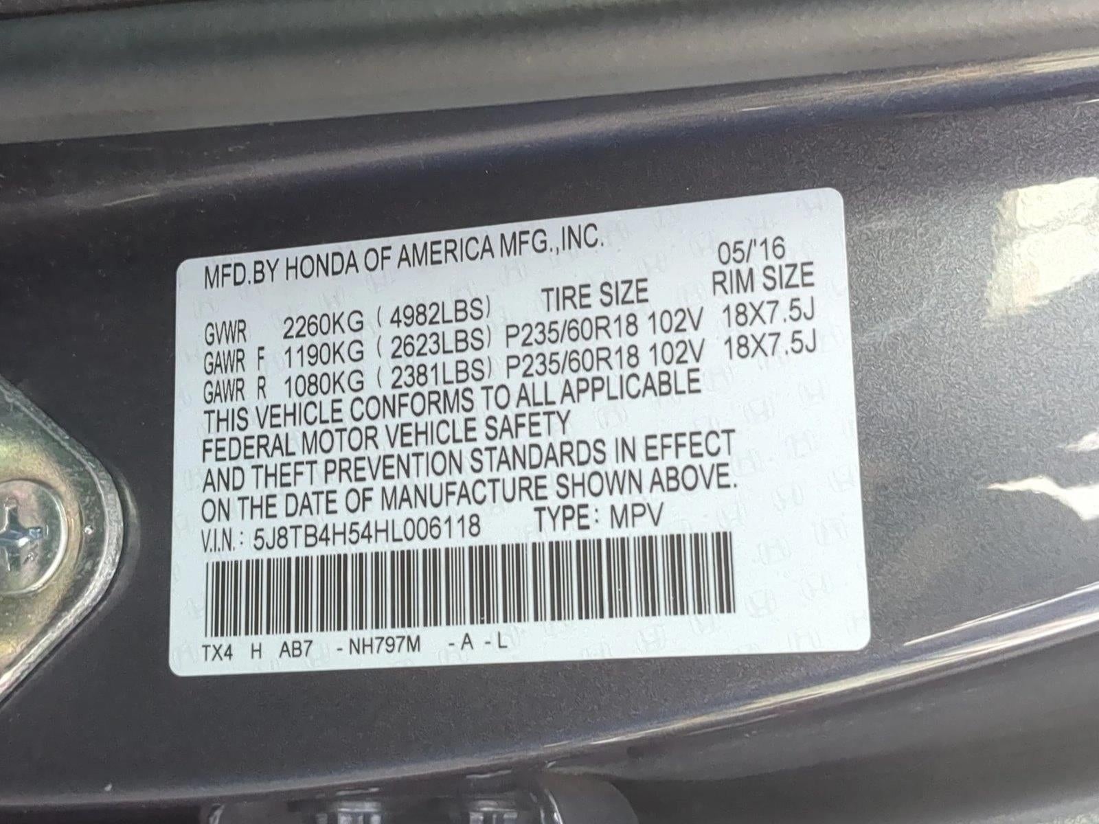 2017 Acura RDX AWD w/Technology Pkg