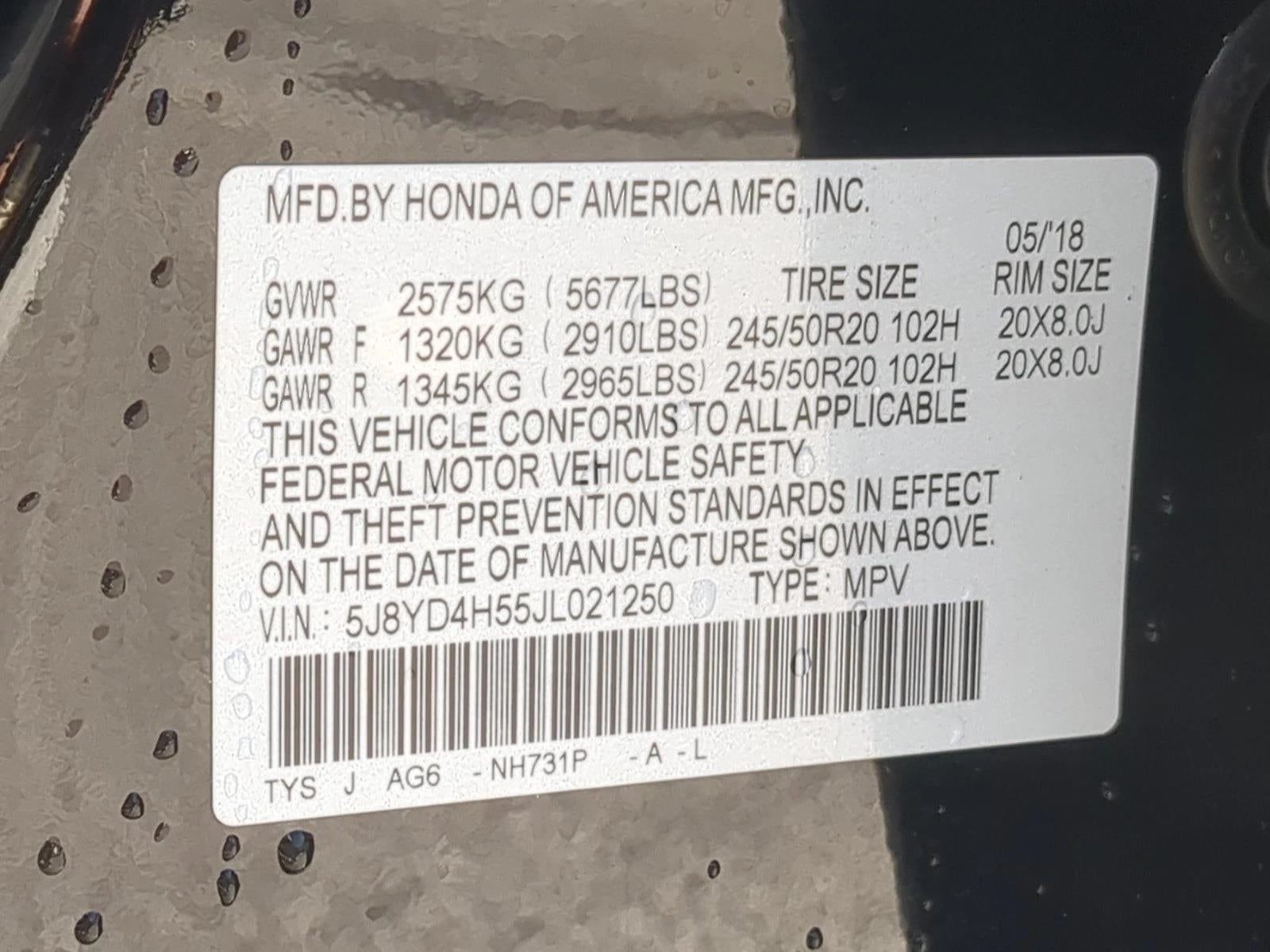2018 Acura MDX SH-AWD w/Technology Pkg