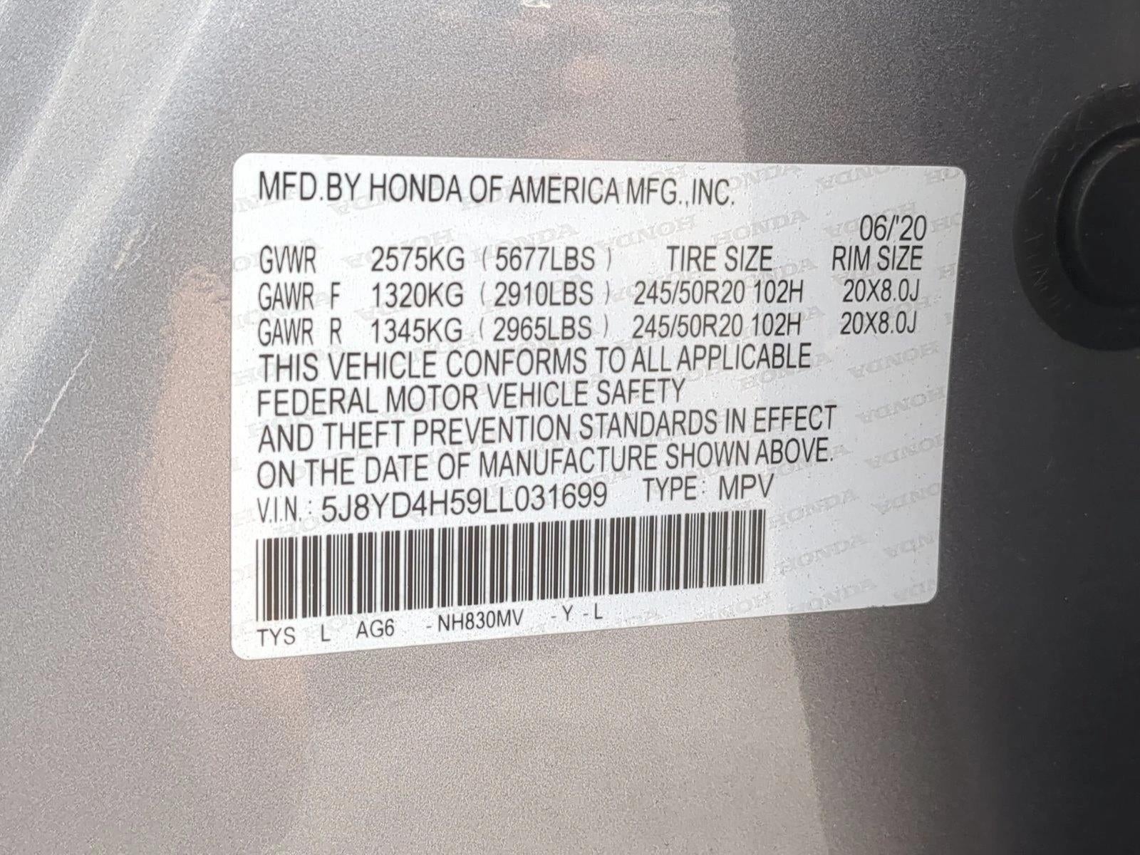 2020 Acura MDX SH-AWD 7-Passenger w/Technology Pkg