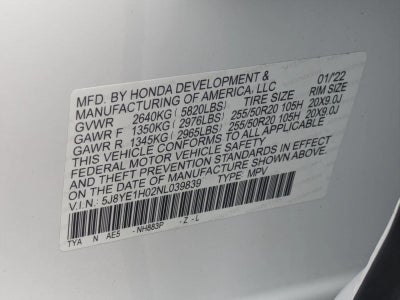 2022 Acura MDX SH-AWD w/A-Spec Package