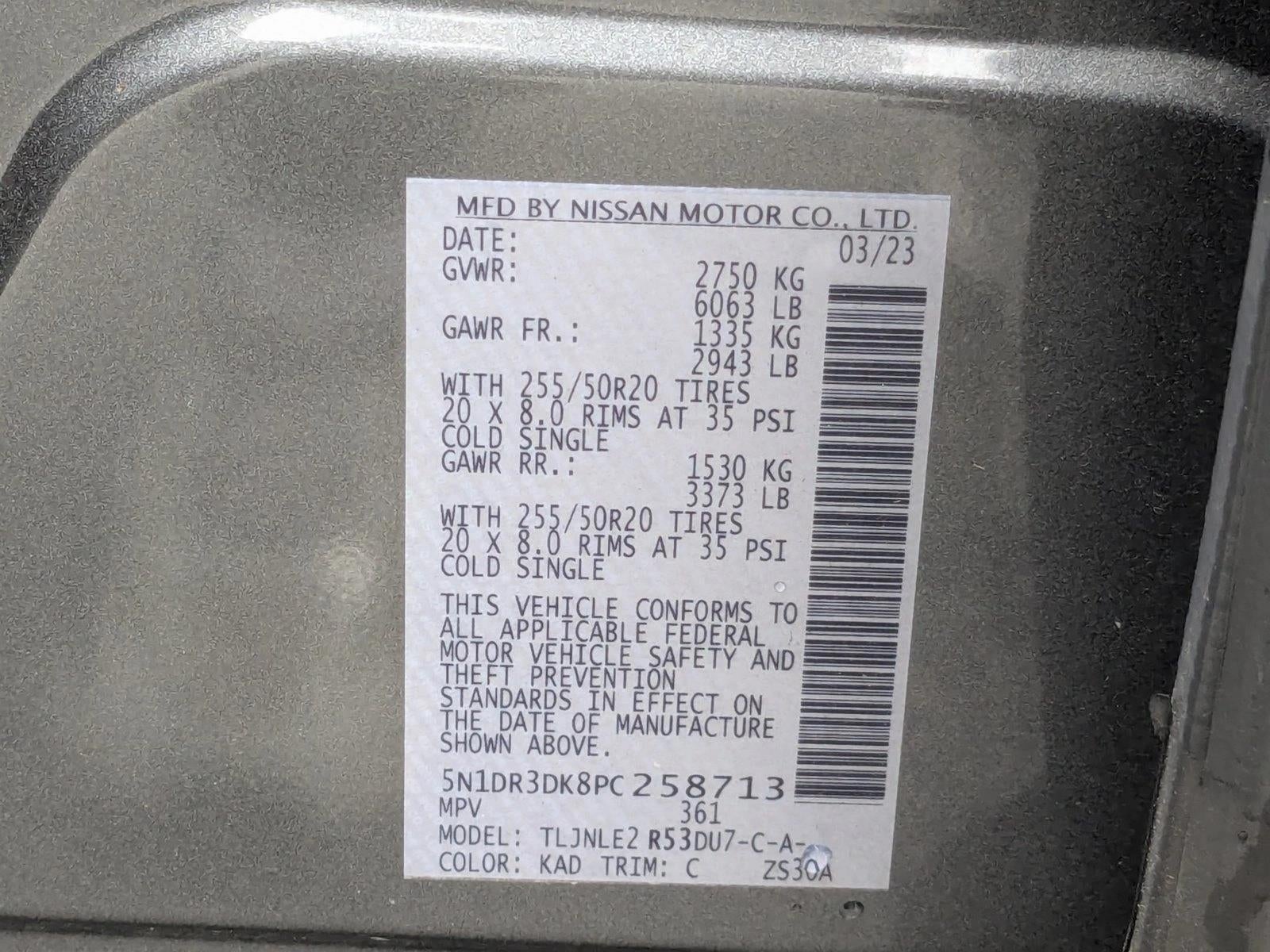 2023 Nissan Pathfinder Platinum 4WD
