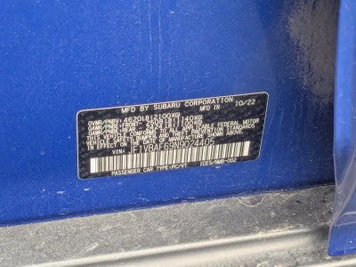 2022 Subaru WRX Premium Manual