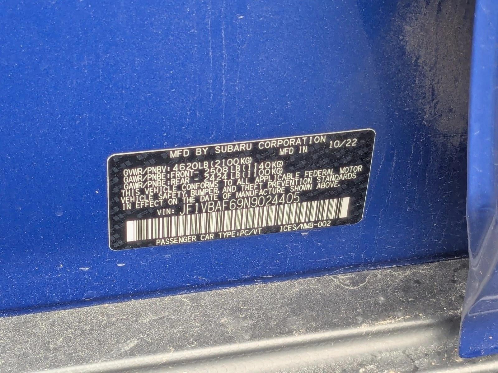2022 Subaru WRX Premium Manual
