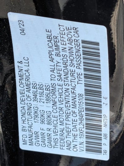 2023 Honda Civic Hatchback Sport CVT