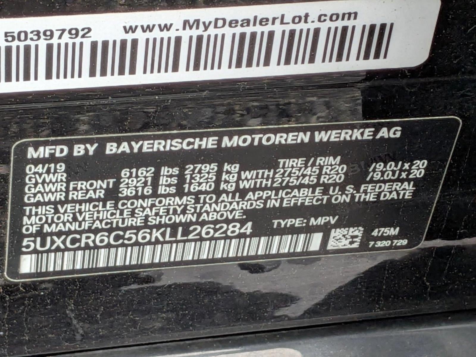 2019 BMW X5 xDrive40i Sports Activity Vehicle